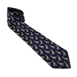 Brooks Brothers Tie Blue Seal Circus‎ Silk Neck Tie EUC